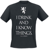 Game Of Thrones - I Drink And I Know Things - T-Shirt Manches courtes - Homme - noir