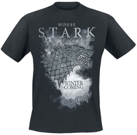 Game Of Thrones - Maison Stark - Winter Is Coming - T-Shirt Manches courtes - Homme - noir