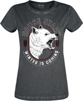 Game Of Thrones - Winter Is Coming - T-Shirt Manches courtes - Femme - noir