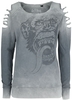 Gas Monkey Garage - Big Monkey - Sweat-shirt - Femme - gris