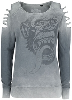 Gas Monkey Garage - Big Monkey - Sweat-shirt - Femme - gris