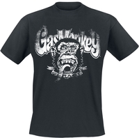 Gas Monkey Garage - Distressed Monkey - T-Shirt Manches courtes - Homme - noir