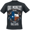 Gas Monkey Garage - Drapeau Du Texas - T-Shirt Manches courtes - Homme - noir