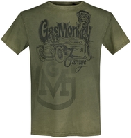 Gas Monkey Garage - Hot Rod Garage - T-Shirt Manches courtes - Homme - vert