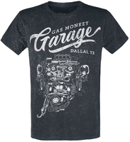 Gas Monkey Garage - Mechanical Monkey - T-Shirt Manches courtes - Homme - noir