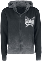 Gas Monkey Garage - Racing Skull - Sweat-shirt zippé à capuche - Femme - gris