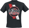 Gas Monkey Garage - Red And White Stripes - T-Shirt Manches courtes - Homme - noir