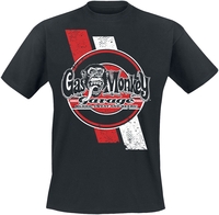 Gas Monkey Garage - Red And White Stripes - T-Shirt Manches courtes - Homme - noir