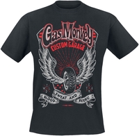 Gas Monkey Garage - Tyre & Wings - T-Shirt Manches courtes - Homme - noir