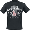 Gas Monkey Garage - US Flag Grill - T-Shirt Manches courtes - Homme - noir