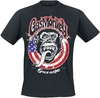 Gas Monkey Garage - USA Flag - T-Shirt Manches courtes - Homme - noir