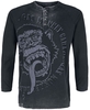 Gas Monkey Garage - Washed Monkey - T-shirt manches longues - Homme - gris