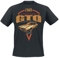 General Motors - 1969 Pontiac GTO - T-Shirt Manches courtes - Homme - noir