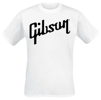 Gibson - Logo Noir - T-Shirt Manches courtes - Homme - blanc