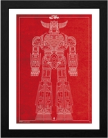 Goldorak - Grendizer´s Plans - Photo encadrée - Unisexe - multicolor