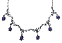 Gothicana by EMP - Baroque Lilas - Serre-cou - Femme - couleur argent