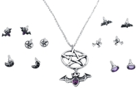 Gothicana by EMP - Bat Symbols - Collier - Femme - couleur argent