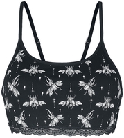 Gothicana by EMP - Bustier mit flying Beetle Print - Bustier - Femme - noir