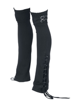 Gothicana by EMP - Guêtres Avec Laçages & Boucles - Chaussettes montantes - Femme - noir