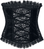 Gothicana by EMP - Korsage aus Spitze und Samt - Ceinture Corset - Femme - noir