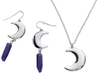 Gothicana by EMP - Lune Lilas - Collier - Femme - couleur argent