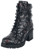 Gothicana by EMP - Schnürboots mit Allover Print - Bottes - Femme - noir
