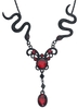 Gothicana by EMP - Serpents Rouges - Collier - Femme - noir rouge