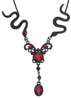 Gothicana by EMP - Serpents Rouges - Collier - Femme - noir rouge