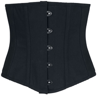 Gothicana by EMP - Serre-Taille Noir - Corset - Femme - noir
