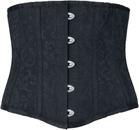 Gothicana by EMP - Unterbrustkorsage mit Brokatmuster - Corset - Femme - noir
