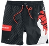 Green Day - EMP Signature Collection - Short de bain - Homme - noir rouge blanc