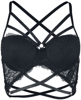 Grey Velvet - Bra - Brassière - Femme - noir