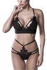 Grey Velvet - Ensemble De Lingerie 2 Pièces - Sous-vêtement - Femme - noir