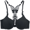 Grey Velvet - Racerback Bra - Brassière - Femme - noir
