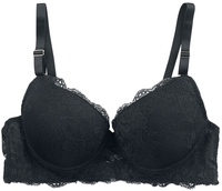 Grey Velvet - Spitzen Bra - Brassière - Femme - noir