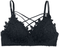 Grey Velvet - Spitzen Bra - Brassière - Femme - noir
