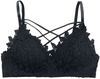 Grey Velvet - Spitzen Bra - Brassière - Femme - noir