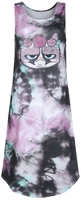 Grumpy Cat - Fleur - Robe longue - Femme - multicolore