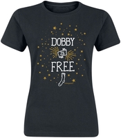 Harry Potter - Dobby Is Free - T-Shirt Manches courtes - Femme - noir