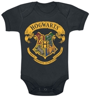 Harry Potter - Enfants - Blason Poudlard - Body - Unisexe - noir