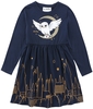Harry Potter - Enfants - Poudlard - Robe mi-longue - Femme - bleu