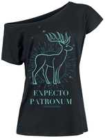 Harry Potter - Expecto Patronum - T-Shirt Manches courtes - Femme - noir