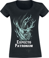 Harry Potter - Expecto Patronum - T-Shirt Manches courtes - Femme - noir