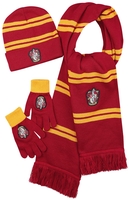 Harry Potter - Gryffondor - Bonnet,  gants,  écharpe - Écharpe - Unisexe - rouge jaune