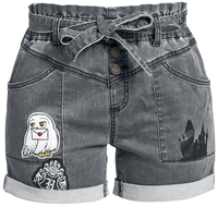Harry Potter - Poudlard - Short - Femme - jean gris