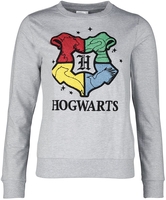Harry Potter - Poudlard - Sweat-shirt - Femme - gris chiné
