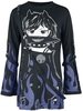Heartless - Killer Flame Top - Robe courte - Femme - noir lilas