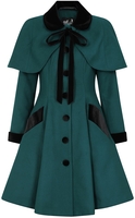 Hell Bunny - Anouk Coat - Manteaux - Femme - vert noir