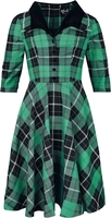 Hell Bunny - Beryl Mid Dress - Robe mi-longue - Femme - noir vert
