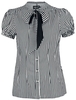 Hell Bunny - Chemisier Humbug - Chemisier - Femme - noir blanc